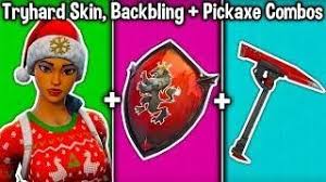 10 Tryhard Skin Backbling Pickaxe Combos In Fortnite Tryhard Skin Combinations Skin Fortnite Good Skin