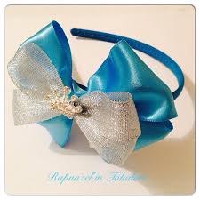Mavi Blue Tac Toka Bow Kids Bows Hair Bows Blue