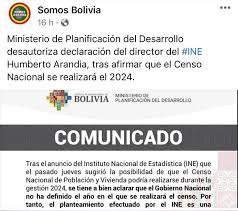 Maybe you would like to learn more about one of these? Comunicado Del Ministerio De Planificacion No Desautoriza Las Declaraciones Del Ine Sobre El Censo Bolivia Verifica