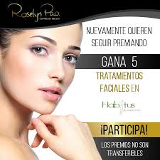 Roselyn Pao Metamorfosi y Habitus Estetica seguimos premiando a nuestras  clientela. Gana cinco ( 5) tratamientos faciales para que luzca un rostro  como estrella de cine. solo tienes que seguir los siguientes