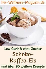 Low Carb Schoko Kaffee Eis Selber Machen Gesundes Eis Rezept Eis Selber Machen Rezepte Low Carb Dessert