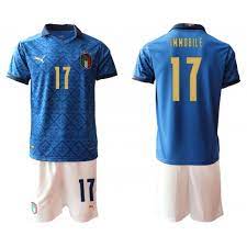 Maglia italia home euro 2021 immobile. Maglia Italia Ciro Immobile 17 Bambino Divisa Prima Euro 2020