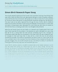 What did simon mean by that? Simon Birch Research Paper Free Essay Example