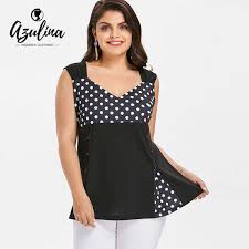 2019 Rosegal Plus Size Polka Dot Buttons Insert Tank Top Women Sweetheart Neck Sleeveless Big Size Tops Casual Ladies Clothes Y19042801 From Huang03
