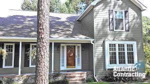 Siding gun or siding nailer to attach to wood, steel or masonry substrates Hardie Soffit Arctic White Atlantic Contracting Services Serving New England South Carolina And Florida
