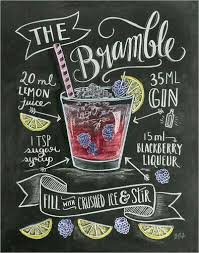 Gin Cocktail The Bramble Substitute Simple Syrup And Lemon Juice For Sprite And A Lemon Wedge Bramble Cocktail Classic Cocktails Gin And Tonic