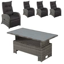 Gartenmobel set danisches bettenlager angebote. Gartenmobel Set Colombo Hohenverstellbar 4 Luxus Komfortsessel Grau Von Danisches Bettenlager Ansehen