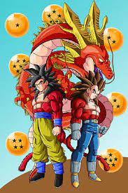 It is because a recent character in dragon ball super called 'goku black' is stronger than a super saiyan 3 in his base form. Dragon Ball Gt Poster Goku Ssj4 Vegeta Ssj4 12in X 18in Free Shipping Ebay