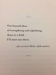 Out Beyond Ideas Of Wrongdoing And Rightdoing There Is A Field I Ll Meet You There Rumi Rumi Quotes Inspirational Quotes Motivation Rumi