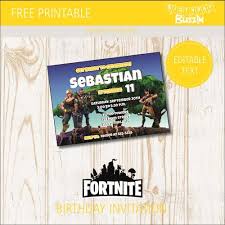 Fortnite Birthday Card Printable Free Free Printable Fortnite Birthday Party Invitations Birthday Buzzin Birthday Party Invitations Free Printable Birthday Invitations Free Birthday Invitations