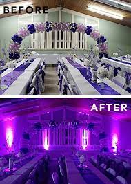 Event Wedding And Party Rentals Uplighting Wedding Event Lighting Wedding Reception Decorations