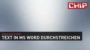 Wie lässt sich text einfach durchstreichen? Word Text Per Tastenkombination Durchstreichen So Geht S Chip