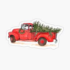 Red truck, personalized red truck, christmas decor, red truck decor, farmhouse truck, old red truck, vintage truck with tree. Red Truck Gifts Merchandise Redbubble