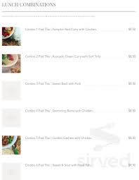 Caro pero delicioso de archa nine thai kitchen. Archa Nine Thai Kitchen Menu In Lexington Kentucky Usa