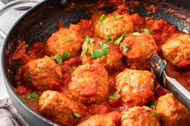 Scoop, cook, cool, and line the meatballs in a single layer on a baking sheet. Healthy Meatball Recipe Dairy Free Recipe Mae S Menu