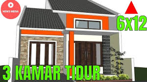 Desain rumah minimalis 3 kamar ini menggambarkan tiga kamar yang berhadapan dan ruang tamu diapit ditengah. Denah Rumah Minimalis 1 Lantai 3 Kamar Tidur Content