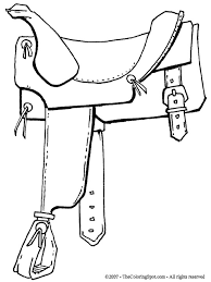 Putting on a saddle coloring page. Saddle Coloring Page Audio Stories For Kids Free Coloring Pages Colouring Printables