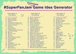 Idea Generator Super Fan Jam Game Jolt Jams