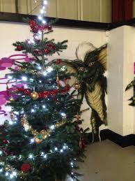 Yum Yum Not Quite Sure That We Trust This Gremlin So Close To Our Christmas Tree Gremlins Gremlin Gizmo Christmas Tree Holiday Decor Tree
