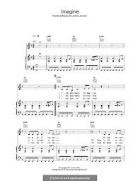 As a pianist, you will appreciate the simple yet magnificently written introduction in c major. Free Printable Piano Sheet Music For Imagine By John Lennon Best Music Sheet