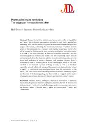 Pdf Poetry Science And Revolution The Enigma Of Herman Gorter S Pan