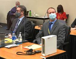 His eyes darted left and right over his light blue surgical mask as judge peter cahill read the jury's verdict, but he betrayed little else in the way of emotion. Derek Chauvin Trial Monday 3 Witnesses George Floyd Video Shown