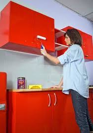 Les Techniques Pour Appliquer De La Resine Sur Des Meubles De Cuisine Meuble Cuisine Peinture Meuble Cuisine Repeindre Meuble Cuisine
