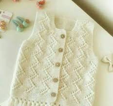 Bebekler Icin Zigzag Ajurlu Orgu Yelek Modeli Yapilisi Anlatimli Orgu Modelleri Yelek Bebek Yelek