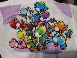 17 122 x 57 stitches Yoshi S Island Cross Stitch Pattern Pdf Home Hobby Home Improvement Delage Com Br