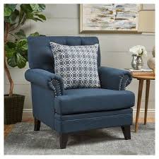 Anthea Club Chair Navy Christopher Knight Home White Dining Chairs Club Chairs Furniture