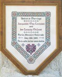 Discover thousands of more patterns to print. Dinky Dyes Celtic Wedding Sampler Cross Stitch Pattern 123stitch