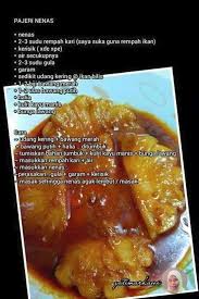Pajeri nenas resepi dari mak che nom sendiri…bagi sesiapa yang tak pernah makan pajeri, pajeri pajeri nenas salah satu menu yang agak digemari di asia. Resepi Pajeri Nenas