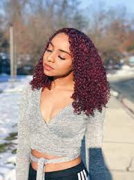 Temporary Hair Color For Red Hair Thanks To Hair Paint Wax Naturalhair Blackhair Hairpaintwax Temporary Hair Color Burgundy Hair Red Curly Hair