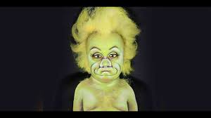 baby grinch makeup inspired by rick