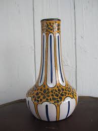 Vintage Faience Ceramic Lamp Base Vase Small Desk Lamp Blue Etsy Ceramic Lamp Base Ceramic Lamp Lamp Bases