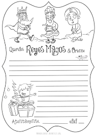 Reyes Magos Para Colorear Kawaii