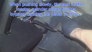 vw t3: vanagon sinking brake pedal