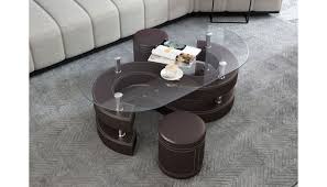 You can place them in your. Infinity Brown Coffee Table Set With Stools
