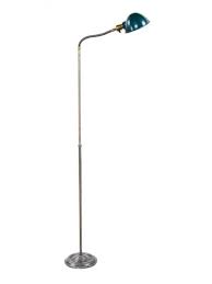 C 1930 S Vintage Industrial American Adjustable Height Gooseneck Arm Floor Lamp With Green Enameled Hubbell Pa Arm Floor Lamp Vintage Industrial Lighting Lamp