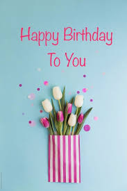 Alles Gute Zum Geburtstag Rosa Weisse Tulpen Blauer Hintergrund Hintergrund Geburtstag Blau Geburtstag Alles Gute Geburtstag Alles Gute Zum Geburtstag Karten Happy Birthday