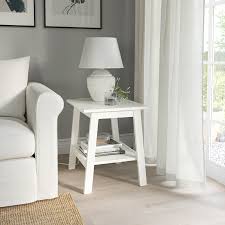Lunnarp White Side Table 55x45 Cm Ikea White Side Tables Ikea Side Table Living Room Side Table