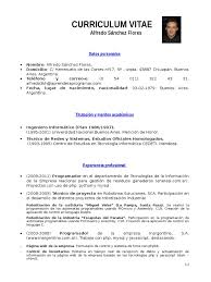 Para hacer tu cv te va ayudar tener ejemplos de currículum vitae gratis. Modelo Ejemplo De Curriculum Vitae Tipo Informatica Doc Economia General Negocios