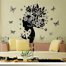 Price Error Wall Stickers Pretty Butterfly Flower Fairy Girl Pvc Wall Sticker Home Decor De Wall Stickers Home Decor Wall Decor Stickers Girls Wall Stickers