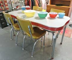 Bamboo bistro set / table and chairs dining set / outdoor cane wicker, mid century patio furniture rattan 1970s vintage bohemian boho tiki. Found In Ithaca 1950s Modern Dinette Set Vintage Pyrex Primary Set 95 00 Dlr 15