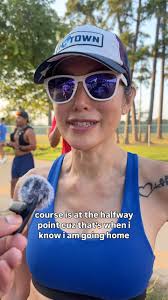 Jay Holder of @runningusa_org interviews the new American Record holder  @weini_kelati after her incredible race at the Aramco Houston Half  Marathon. #RunHou