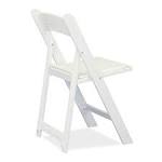 White resin folding chairs Sydney