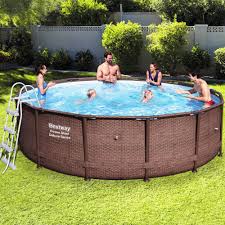 Bestway Frame Pool Power Steel O427cm In 2020 Poolabdeckung Stahlrahmen Pool