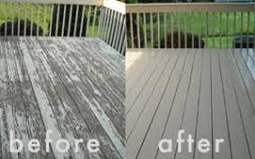 Pour your refinishing product into the paint tray. Why You Should Have Your St Louis Deck Refinished Kennedy Painting