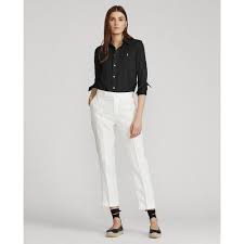 Genuine ralph lauren t shirt. Polo Ralph Lauren Ladies Cotton Knit Oxford Shirt Black