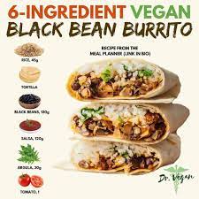 Vegan Tipster Nutrition On Instagram Easy Spanish Rice Black Bean Burrito Recipe From Ou Rice Recipes For Dinner Vegetarian Recipes Raw Food Recipes